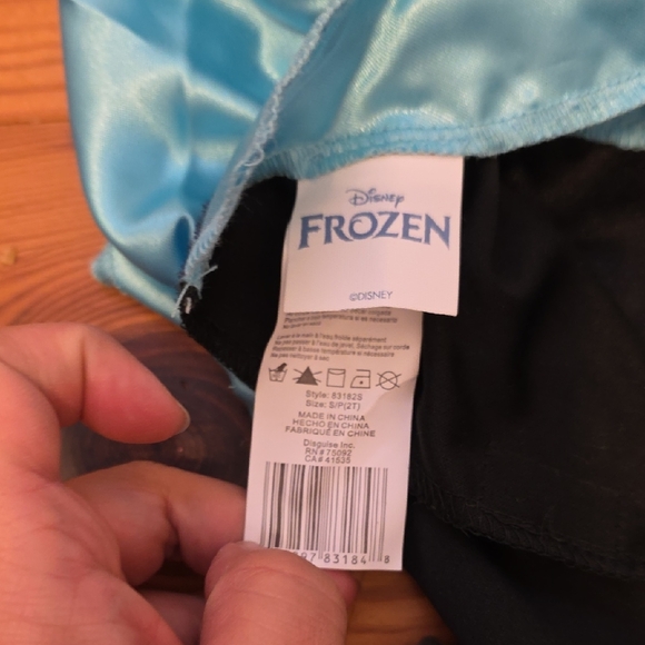 Toddler Anna Princess Costume Dress with Cape - Picture 6 of 7